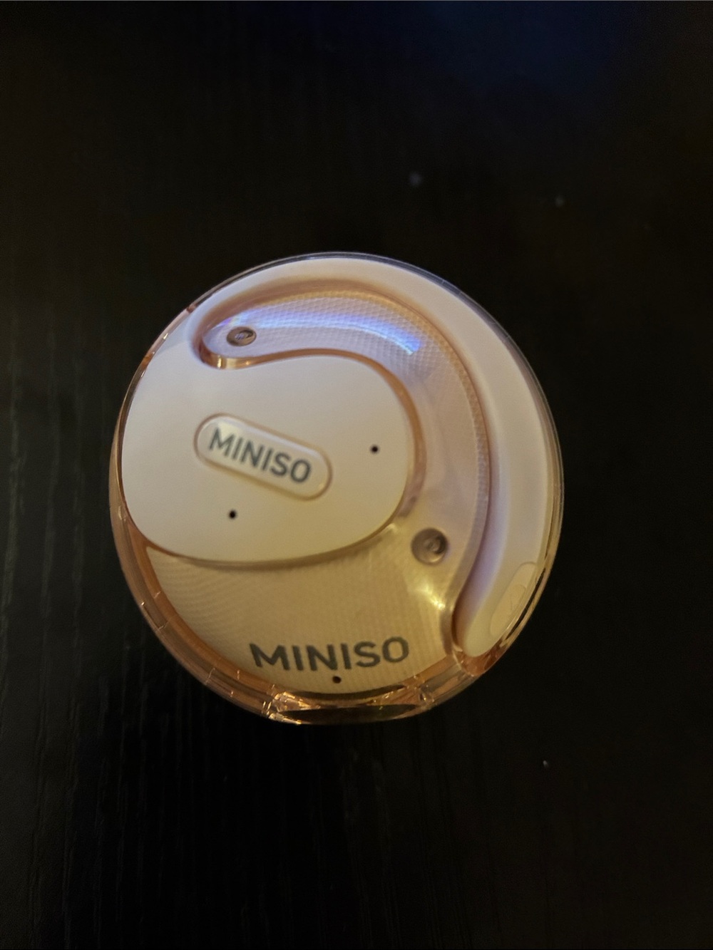 MINISO Rose Gold Wireless Earbud Headphones